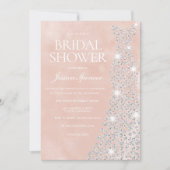 Invitation Belle Fête des mariées Robe Diamant Bleu (Devant)