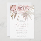 Invitation Belle Fête des mariées Rose (Devant)