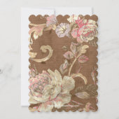 Invitation Belle Fête des mariées Vintage (Dos)