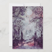 Invitation Belle fête d'Halloween des cimetières (Dos)