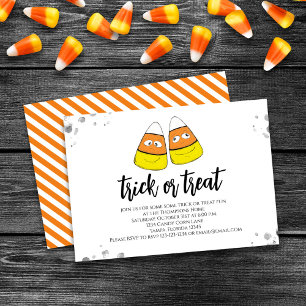 Invitation Belle fête d'Halloween ou traitez des bonbons