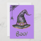 Invitation Belle fête d'Halloween pour les enfants ou de trai (Dos)