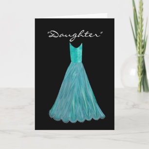 Invitation BELLE-FILLE - robe junior de TURQUOISE de
