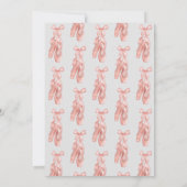 Invitation Belle fille rose fête d'anniversaire (Dos)