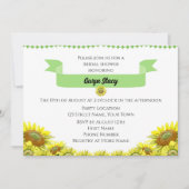 Invitation belle fleur de tournesol (Devant)