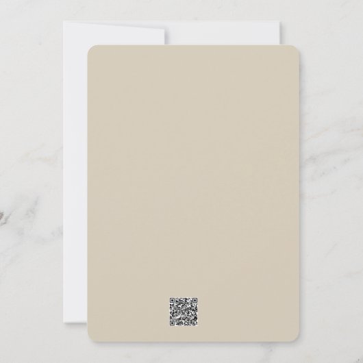 Invitation Belle fleur rose (Dos)