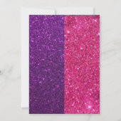 Invitation Belle fleurs violettes anniversaire (Dos)