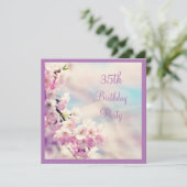 Invitation Belle floraison 35e anniversaire (Debout devant)