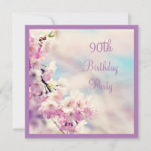 Invitation Belle floraison 90e anniversaire (Devant)
