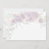 Invitation Belle florale avec Croix Première sainte communion (Dos)