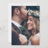 Invitation Belle florale de Boho sur Green Photo (Dos)