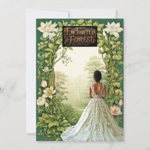 Invitation Belle forêt enchantée Sweet 16