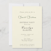 Invitation Belle forêt enchantée Sweet 16 (Dos)