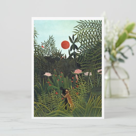 Invitation Belle Forêt Vierge d'Henri Rousseau (Debout devant)