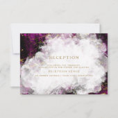 Invitation Belle Géode Cristal Garnet Rouge (Devant)