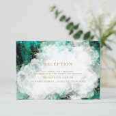 Invitation Belle géode de turquoise et cristal (Debout devant)