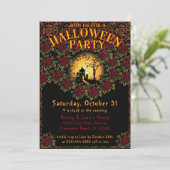 Invitation Belle Haunting Eerie Halloween Party (Debout devant)