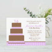 Invitation Belle Lavender Girls Anniversaire Party (Debout devant)