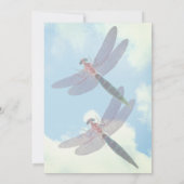 Invitation Belle libellule Blue Sky Nature Party (Dos)