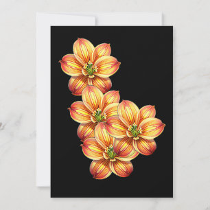 Invitation Belle Lys d'or