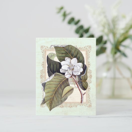 Invitation Belle Magnolia Blanche Dîner Formel (Debout devant)
