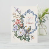 Invitation belle mariage de la faune de la flore (Debout devant)