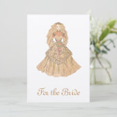 Invitation Belle mariée vintage (Debout devant)