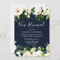 Belle Marine Fleurs blanches Printemps Vow Renouve
