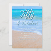 Invitation Belle mer Jalon fête d'anniversaire (Devant)