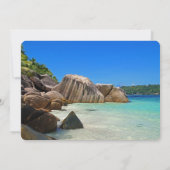 Invitation Belle Mer Tropicale Mariage de la côte rocheuse (Dos)