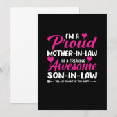 Invitation Belle-mère de gendre génial (Devant / Derrière)