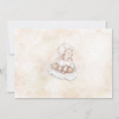 Invitation Belle Mouton épais poussière de nuage épais étoile (Dos)