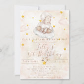 Invitation Belle Mouton épais poussière de nuage épais étoile (Devant)