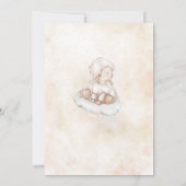 Invitation Belle Mouton épais poussière de nuage épais étoile (Dos)