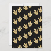 Invitation Belle or Dinosaur fête d'anniversaire (Dos)