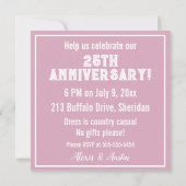 Invitation Belle paire de chevaux pour l'Anniversaire (Dos)