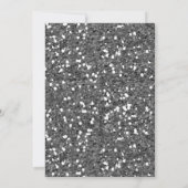 Invitation Belle Parties scintillant d'argent Fête des mères (Dos)