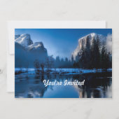 Invitation Belle photo Blue Yellowstone (Devant)