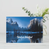 Invitation Belle photo Blue Yellowstone (Debout devant)