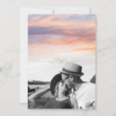 Invitation Belle plage de Floride, lumineuse et votre photo J (Dos)