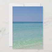 Invitation Belle plage Horizon Photographie Mariage (Dos)