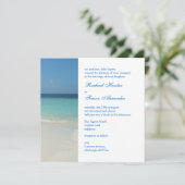 Invitation Belle Plage Tropicale Mariage (Debout devant)