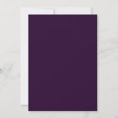 Invitation Belle Plum et Mariage d'argent (Dos)