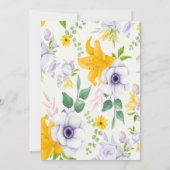 Invitation Belle Printemps Matin Floral Bridesmaids Déjeuner (Dos)