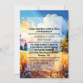 Invitation Belle Printemps Pays Prairie fête d'anniversaire (Devant)