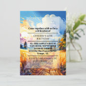 Invitation Belle Printemps Pays Prairie fête d'anniversaire (Debout devant)