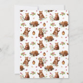 Invitation Belle Promenade d'Ours De Miel À Travers Fille Ann (Dos)