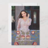 Invitation Belle Quinceanera Fiesta Merci Photo (Devant)