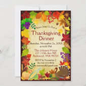 Invitation Belle récolte de Thanksgiving (Devant)