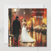 Invitation Belle robe blanche Mariage Tuxedo (Devant)